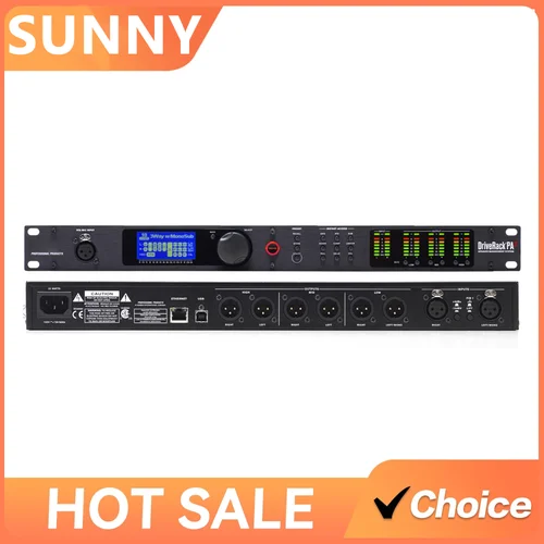 Profesional PA2 2 en 6 salida procesador de audio controlador rack altavoz profesional audio procesador digital pro gestión de altavoces