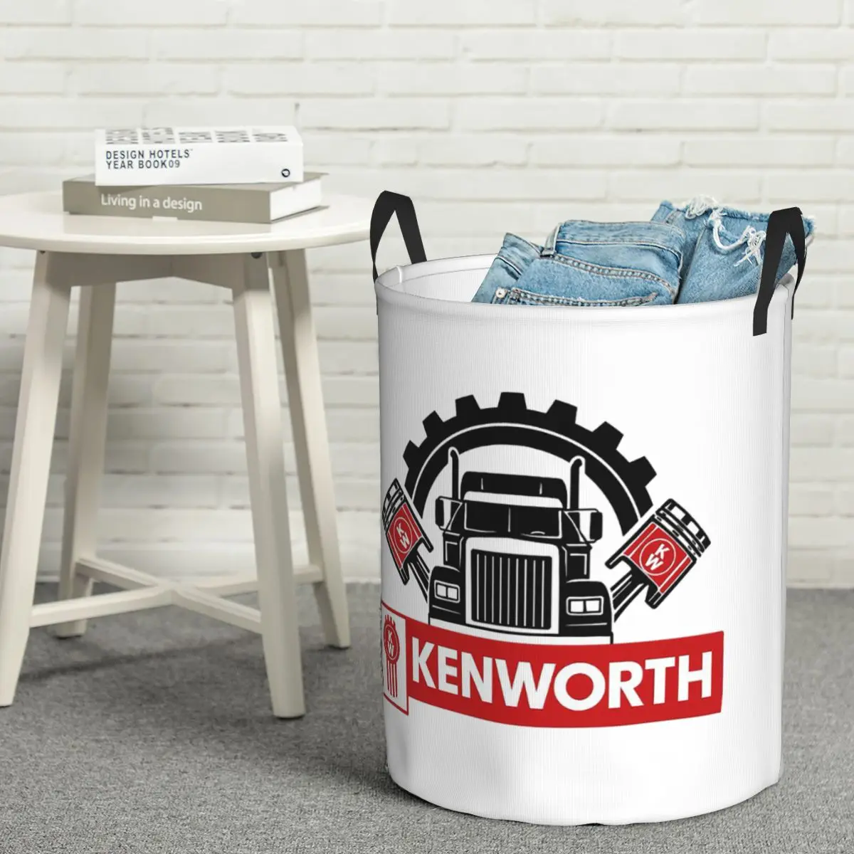 

Складная корзина для белья с логотипом Kenworth, большая корзина для хранения, детская корзина для стирки, органайзер для дома