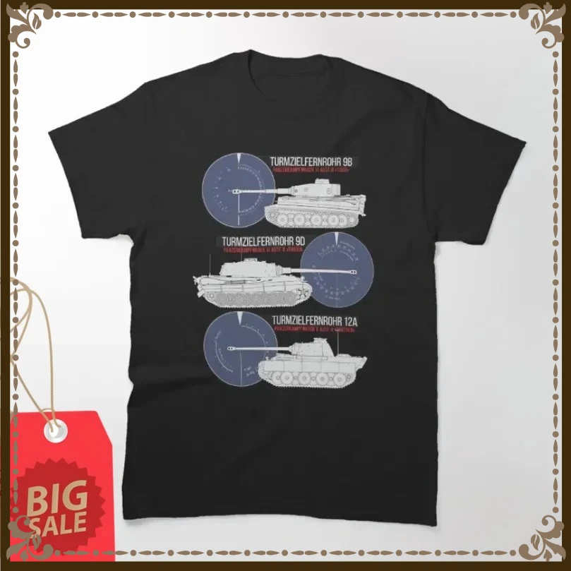 Army Wehrmacht Tanks and With Sights T-Shirt 100% Cotton O-Neck Summer Short Sleeve Casual Mens T-shirt Size S-3XL