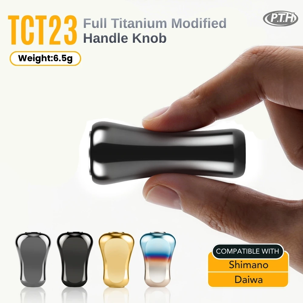 PTH TCT23 6.8g-2PCS Full Titanium Modified Handle Knob CeraTi Coating for Shimano Daiwa Reels