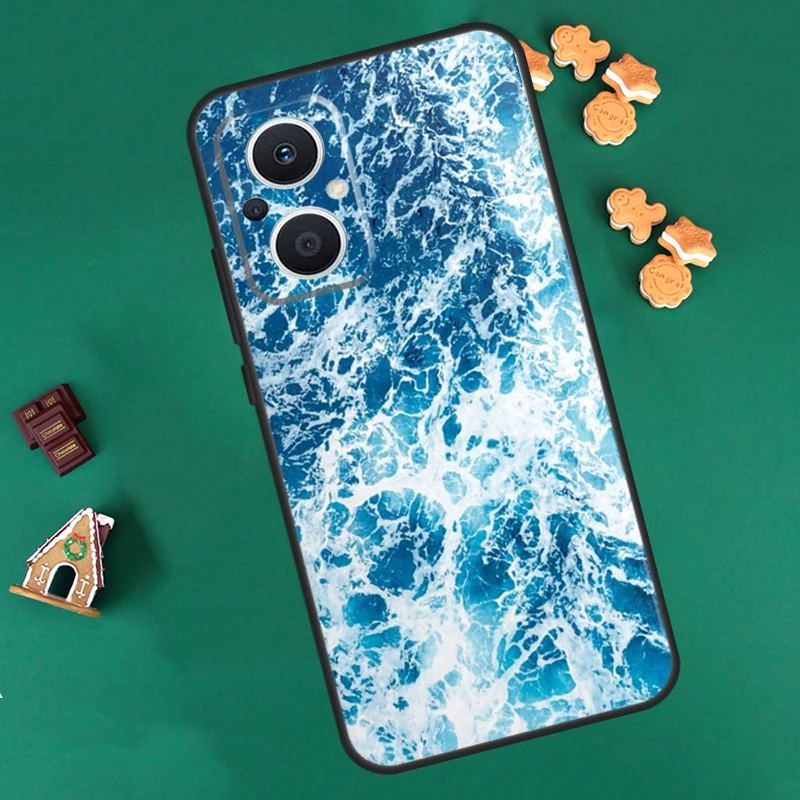 Blue Sea Ocean Waves Case For OPPO Reno 8 10 Pro 4Z 5Z 8T 4 5 6 7 Lite OPPO Find X6 Pro X3 X2 Neo X5 Lite Cover