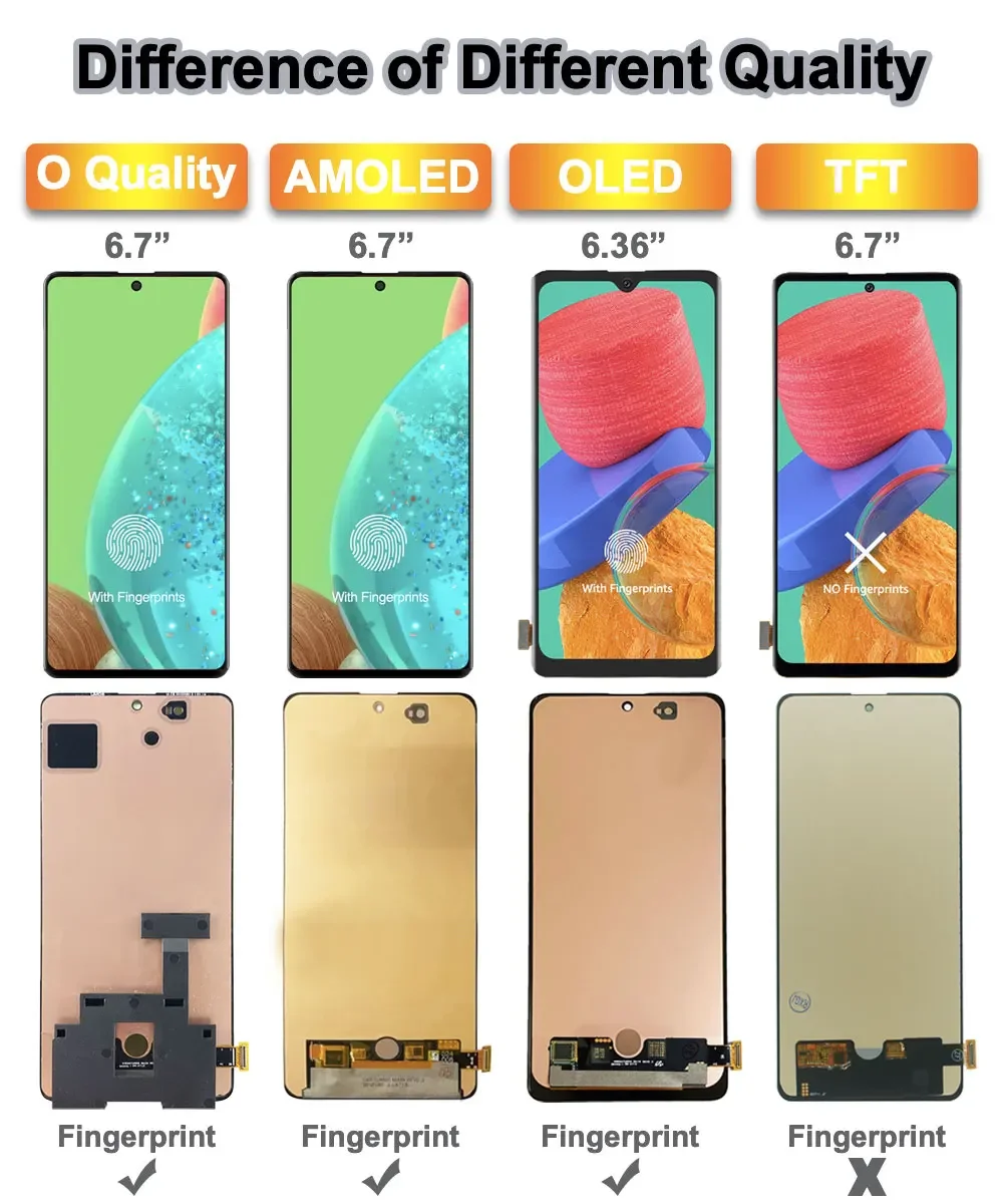 AMOLED LCD for Samsung Galaxy A71 4G A715F LCD Display Touch Screen Digitizer Replacement for Samsung A71 4G A715F LCD Screen