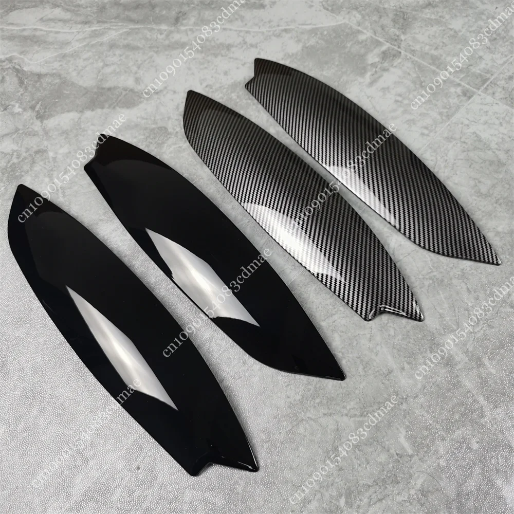 2 قطعة غطاء جفون الحاجب لشركة فولكس فاجن جولف 5 MK5 GTI R TSI TDI 2007 2008 2009 2010 سيارة المصابيح الأمامية عين الشر غطاء الحاجب اكسسوارات