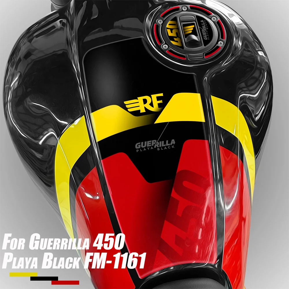 

Motorcycle Accessories Waterproof Protective Sticker 3D Epoxy Resin Protective Sticker For Guerrilla 450 Playa Black FM-1161
