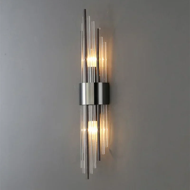 Lámpara de pared de lujo, luz LED de pared dorada moderna, iluminación interior, aplique de pared, decoración del hogar para sala de estar, dormitorio, mesita de noche y escaleras