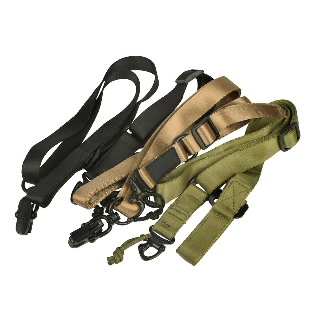 MS2 2 Point Tactical Rifle Sling Gun Strap Shotgun Mount Set Sling Swivel Mount Ruger 10/22 Remington 870 AR15 AR10