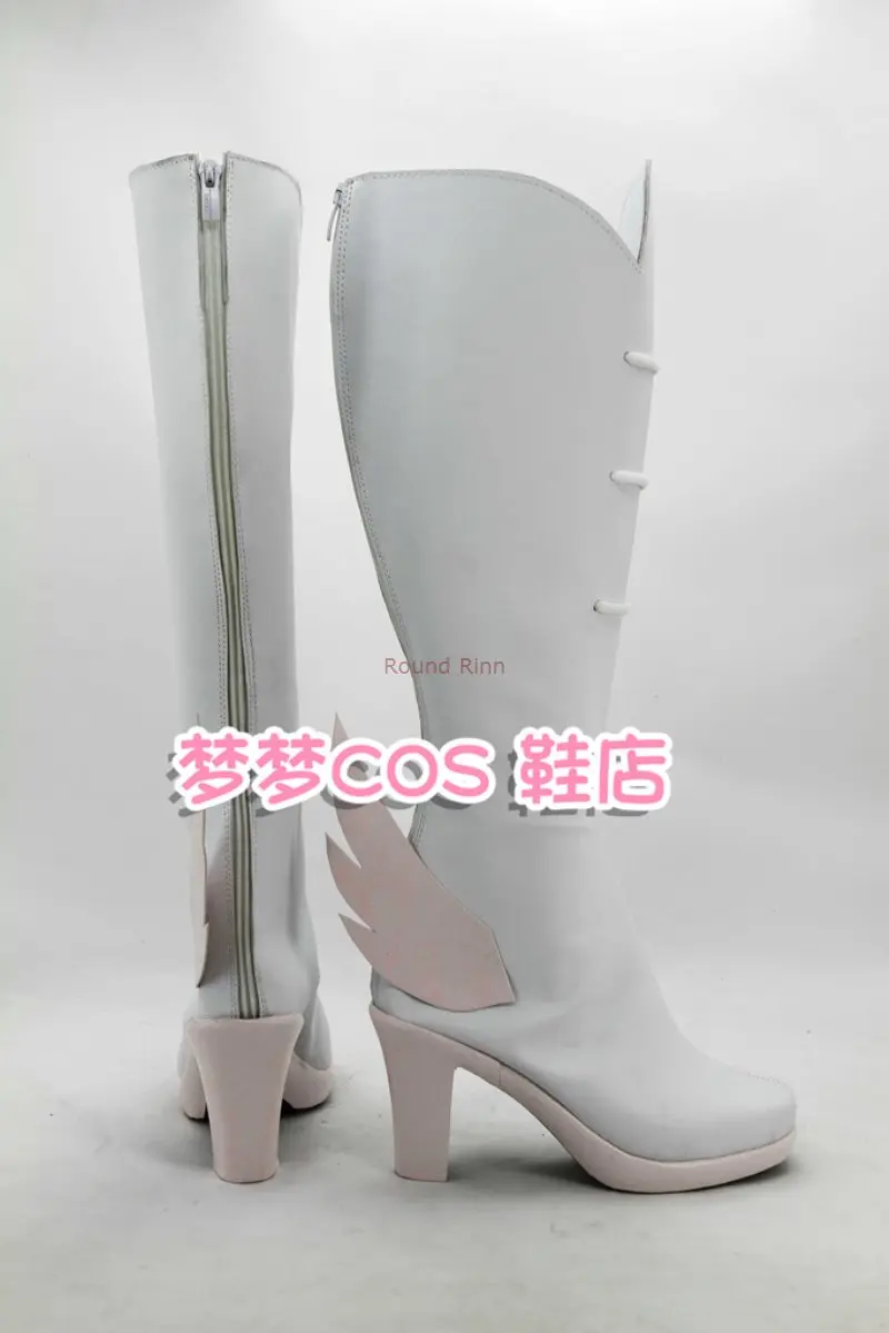 أحذية JP Anime Kill la Kill Jakuzure Nonon التأثيرية أحذية بيضاء من الجلد الصناعي