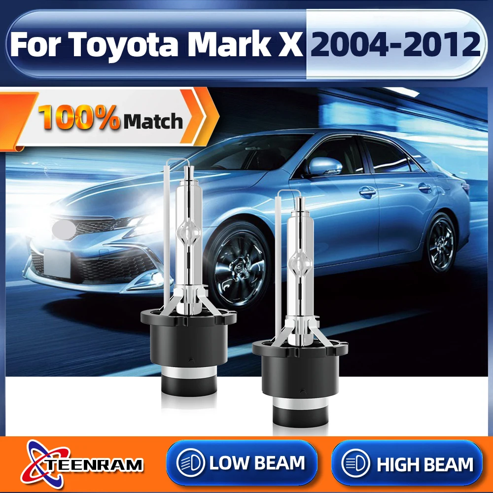 

35W D4S HID Xenon Headlight Bulb 6000K White Car Light 12V 20000LM For Toyota Mark X 2004-2006 2007 2008 2009 2010 2011 2012