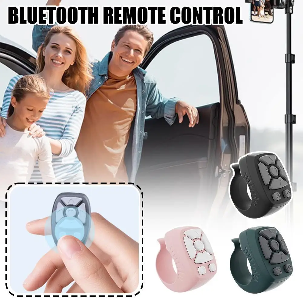 Remote Control E-book Page Turner 7-button Wireless Bluetooth Selfie Mini Remote Control