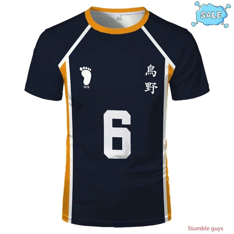 Volleyball Club Haikyuu Anime Nekoma T-Shirt Kuroo Kozume Uniform Cosplay Herren Sportbekleidung Kinder Jungen Kleidung Kurzarm