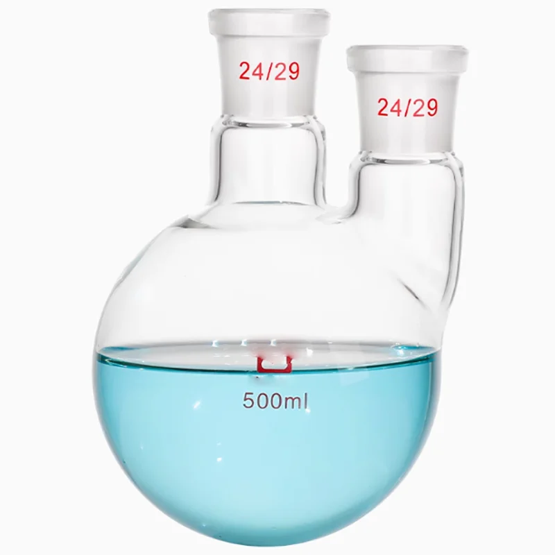 Two-necked flask 100/250/500/2000/3000ml straight mouth 19 24-neck round bottom flask