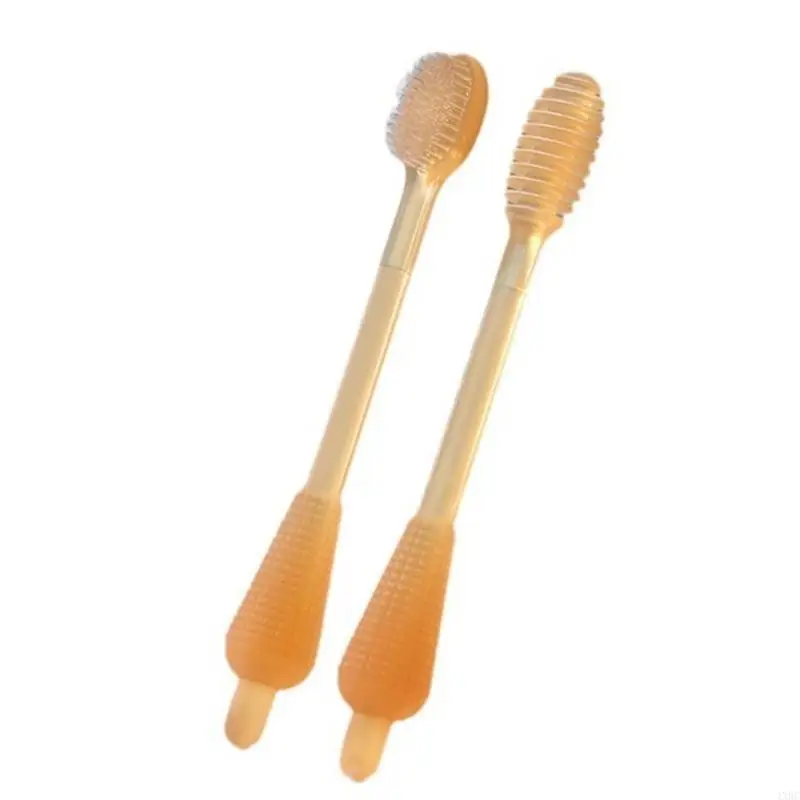 

3-in-1 Baby Silicone Tongue Cleaner Toddlers First Toothbrushes Set Shower Gift 4XBC