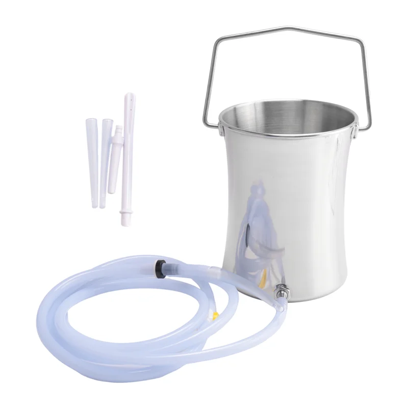 

A01V-2L Health Stainless Steel Enema Bucket Suitable For Colon Cleansing Reusable Constipation Cleaning Detoxification Cleansing