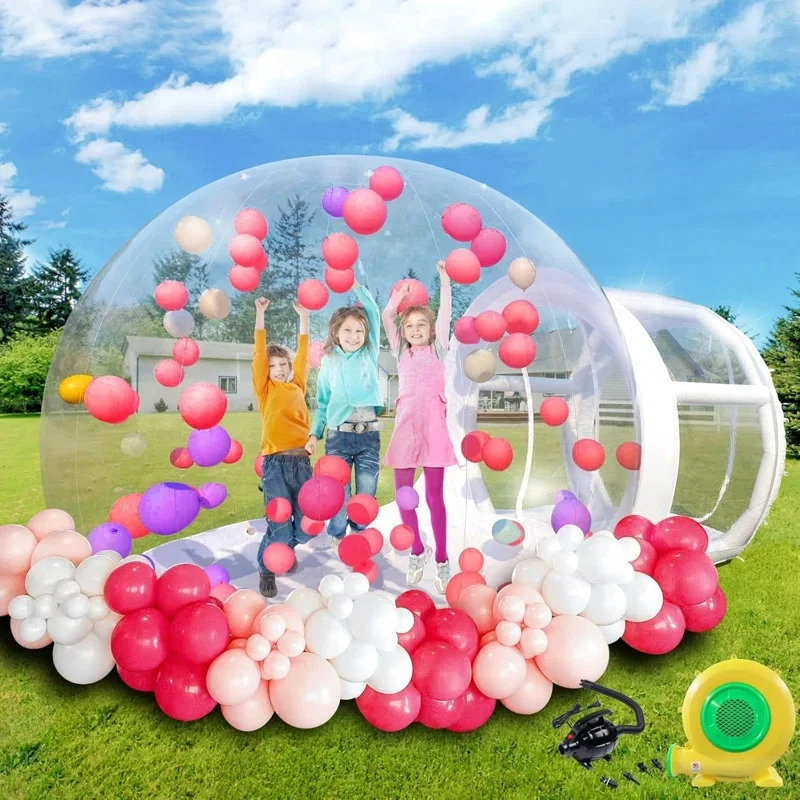 3m tpu inflável claro bolha casa personalização crianças festa balão transparente bolha tenda cúpula com ventilador