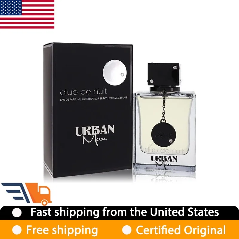 Armaf Club De Nuit Urban for Man Eau de Parfum Spray 3.6 Oz Original Arab Perfumes Lasting Spicy Wood Pheromones Perfume 105 ML