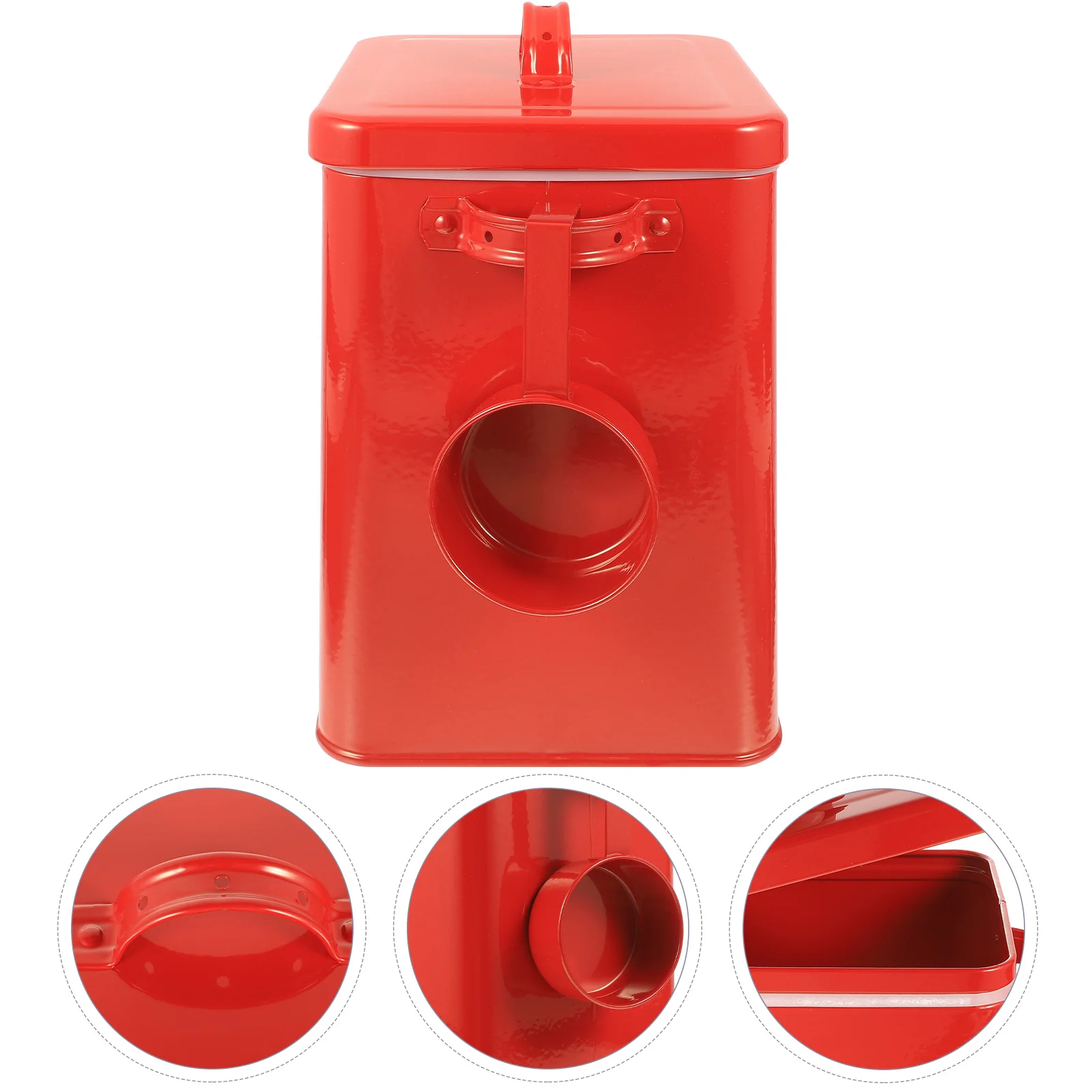 Dispenser Kitchen Storage Bucket Can Food Organizer Iron Containers for Organizing