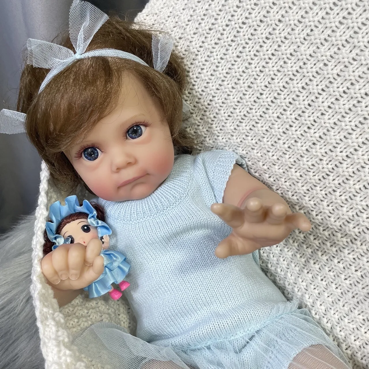 60CM Toddler Reborn Baby Dolls Maggi Realistic High Quality Handmade Collectible Art Reborn Doll Girls Christmas Gift Toy