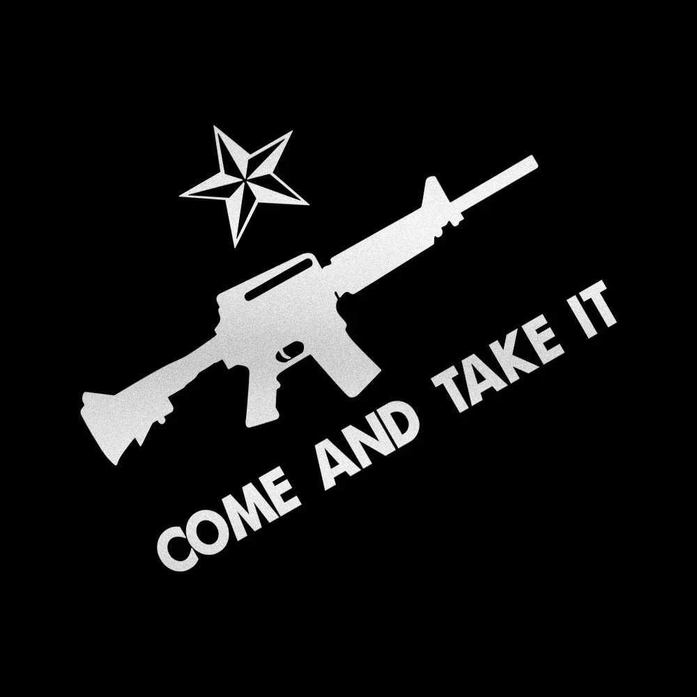 Come and Take It Army Stars Reflective Sticker Car Trucks Window Windshield Bumper Wall Vinyl Decals Auto Decoration Accessories