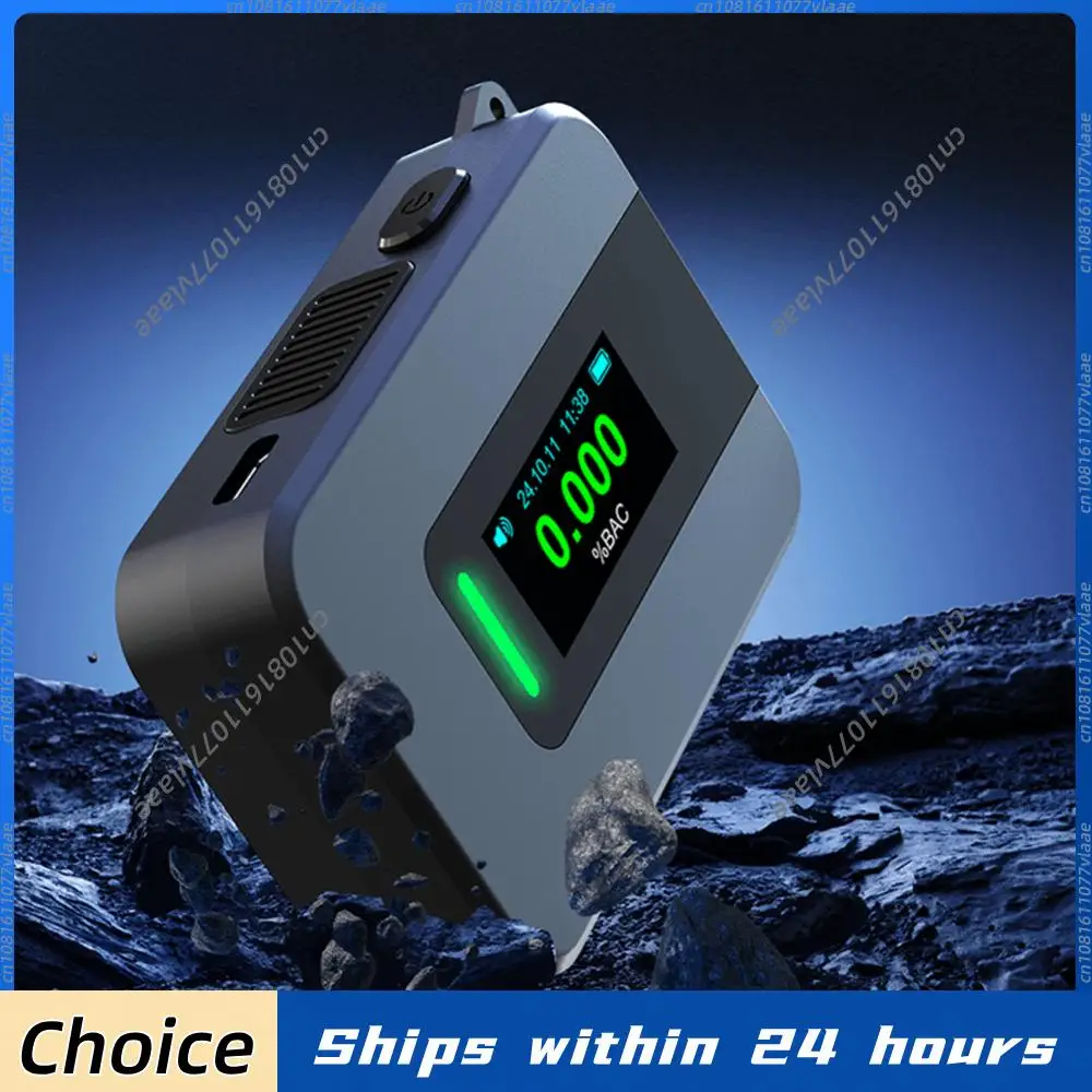 

Electrochemical Alcohol Tester Blowing Drunk Driving Alcohol Tester Non-Contacting Electronic Breathalyzer for Professional Use