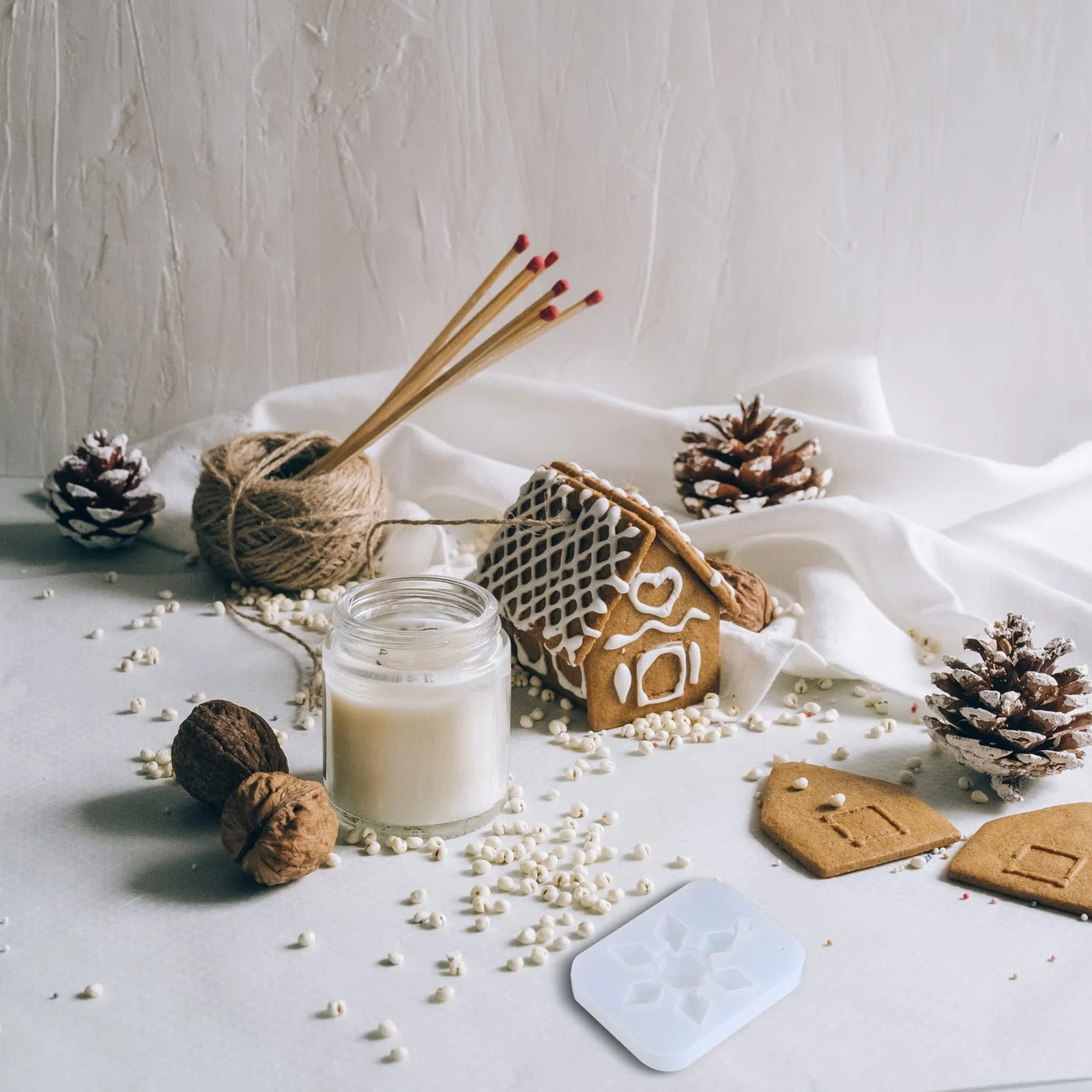 

5Pcs Snowflake Silicone Molds DIY Crystal Epoxy Jewelry Pendant Making Xmas Resin Craft Mold for Keychain Home Decor