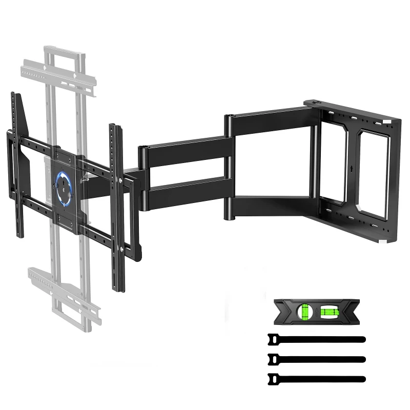 

TV bracket telescopic 90 degrees horizontal and vertical screen rotating 180 ° stretching hanger pitch adjustment rack