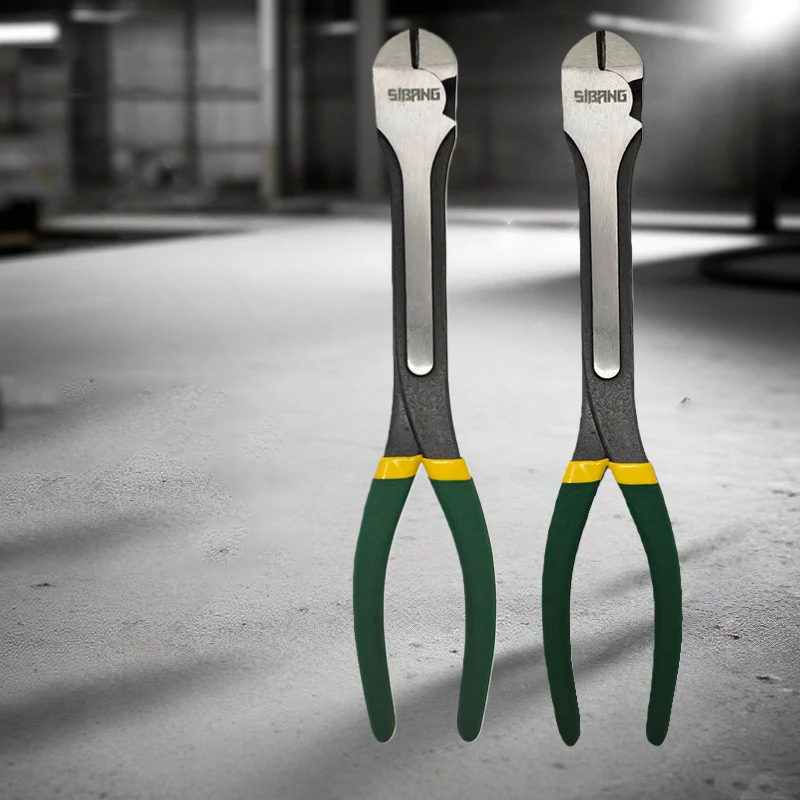 11-дюймовые удлиненные диагональные кусачки, сверхтвердые смещенные плоскогубцы, экономия усилий диагональные кусачки, плоскогубцы для оптоволоконной проволоки, инструменты