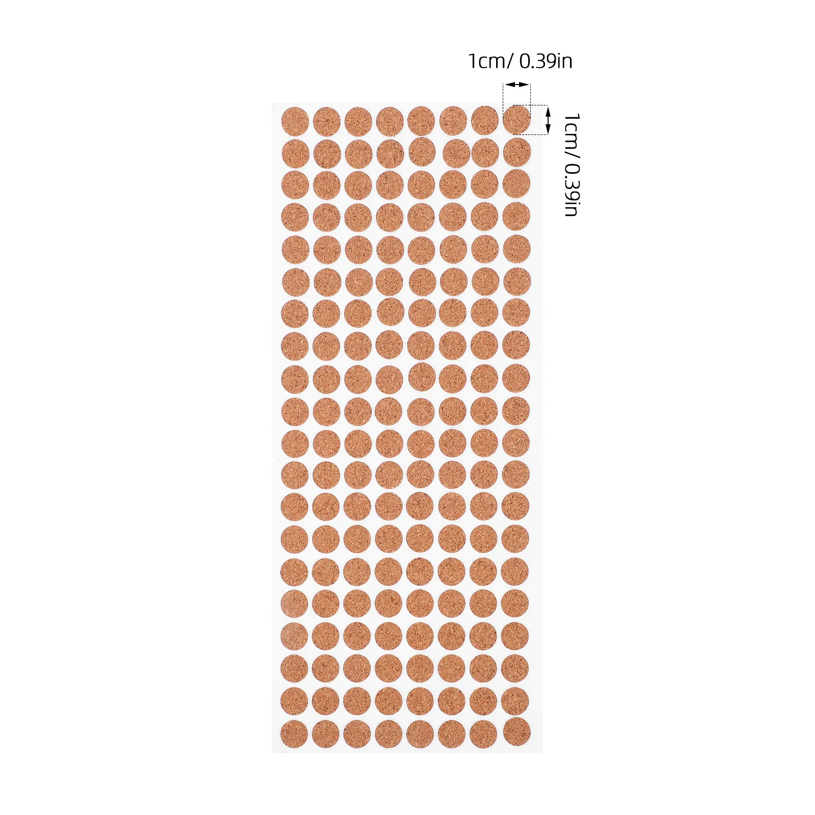 500Pcs Adhesive Cork Circles 10Mm Vibration Damping Soft Close Cabinet Pads Drawer Stop Plant Pot Protector Coaster Backing DIY