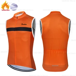 Thermal Fleece Cycling Vests, Unisex Sleeveless Cycling Vest, Bicycle Wear Clothes, MTB Road Bike Tops, Warm Jersey, Winter