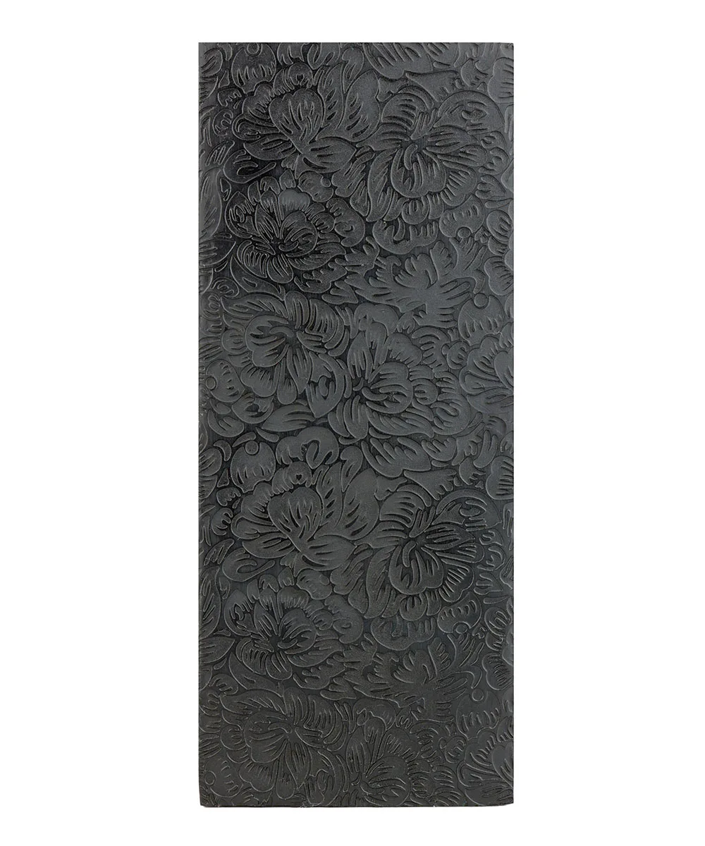 Durston Flower Pattern Plate 3mm Hardened Steel 63x150mm for Rolling Mills Hydraulic Press Jewelry Metal Texturing Craft Tool
