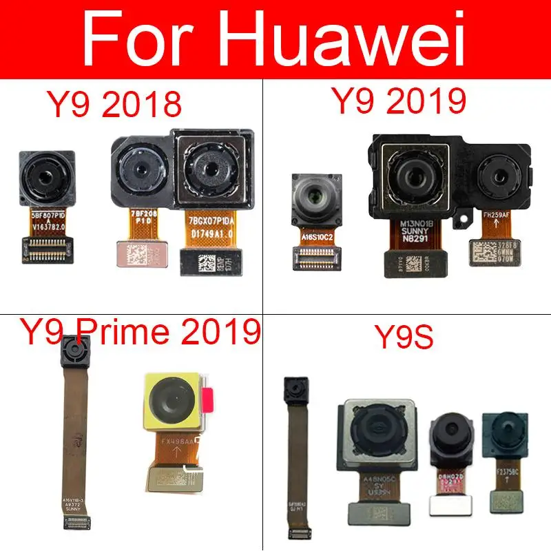 Rear Main Front Camera For Huawei Y9S Y9 2018 2019 Y9 Prime 2019 STK-L21/L22 LTK-LX3 Front Small Back Big Camera Flex Cable Part