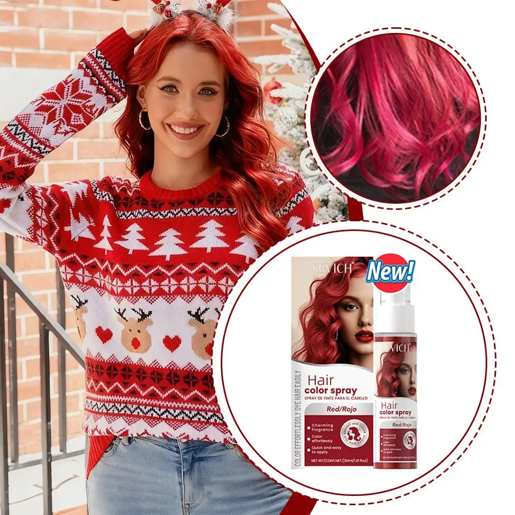 Semprotan Pewarna Rambut Sevich New Style, Pewarna Rambut Semprot, Pewarna Rambut Tahan Lama, Pewarna Rambut Ringan, Pewarna Rambut Sekali Pakai untuk Penataan Rambut