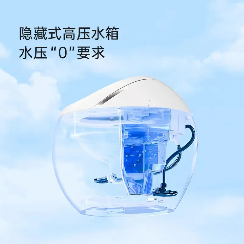 Gun Gray Egg Type Creative Smart Toilet Automatic Sofa Instant Siphon Foam Shield Wall Row Floor Row