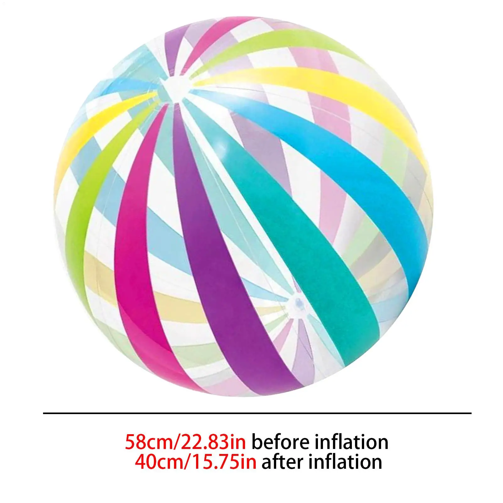 子供用ビーチボール、膨らませるスポーツトレーニング玩具、耐摩耗性ポータブル16インチビーチボール、チームスポーツ、パーティー、プール、学校用