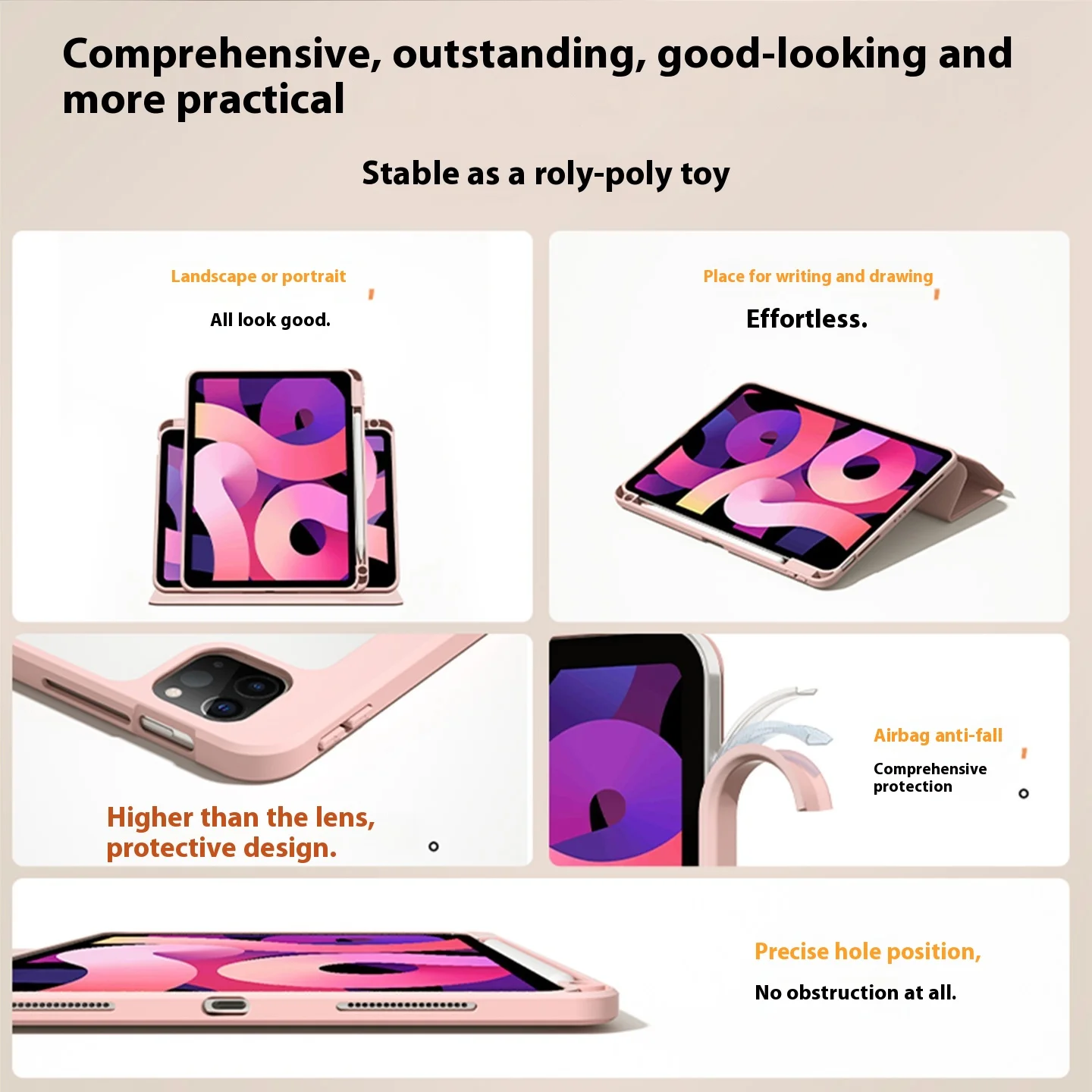 سانريو هالو كيتي لجهاز iPad حافظة آيباد كيس فوندا آيباد A16 برو 10th 11th Gen حافظة تابلت Air 4 5 6 Mini 6 7 حامل غطاء حماية