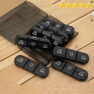 علبة حبوب منع الحمل البلاستيكية المحمولة ، محكمة الغلق ومقاومة للرطوبة ، أسود ، سبعة أيام في الأسبوع أفضل 12 صندوقا للأدوية مبيعا - رقم 2