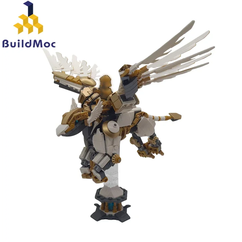 

BuildMOC Griffon Building Blocks Set Game Figure Beast Monster Mech Warrior Robot Brick DIY Toys for Kids Birthday Xmas Gifts