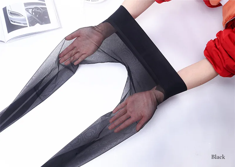 Neue 1D Damenstrumpfhose Nahtlose Strumpfhose Ultradünne transparente Nylonstrumpfhose Durchsichtige Strümpfe bis zum Zeh Sexy Damenstrumpfhose mit niedriger Taille – Detail 11