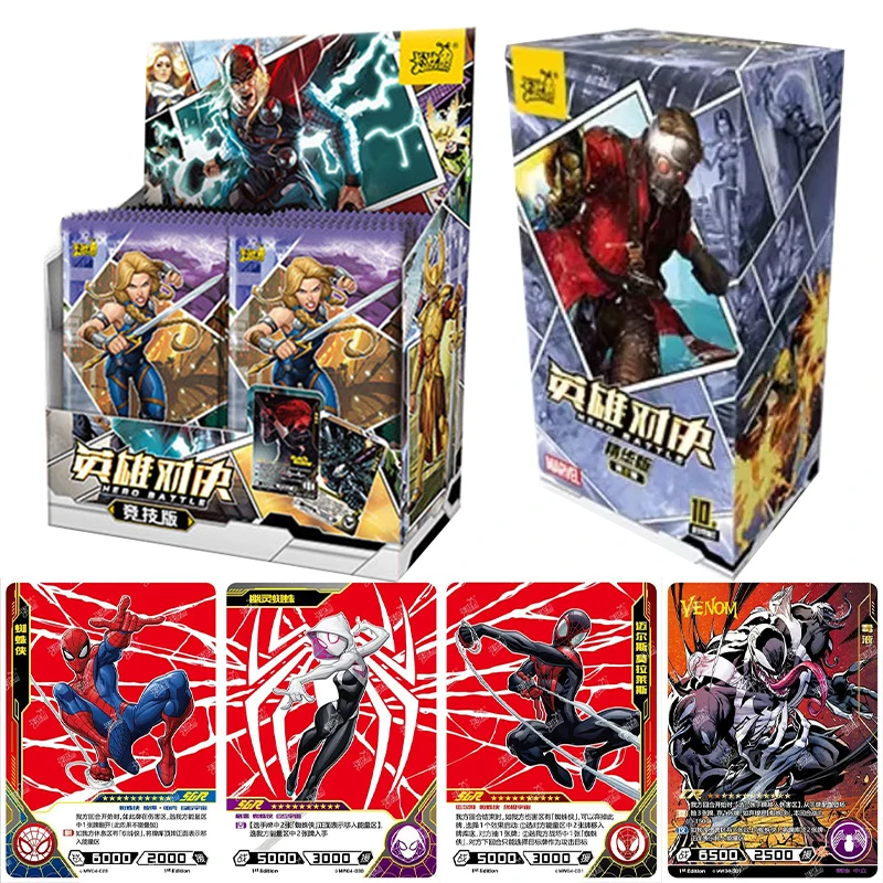 KAYOU Genuine Marvel Heroes Competition Version Card Iron Man Spider-Man  Captain America Thor Movie CR Collection Card Toy Gift - AliExpress 26