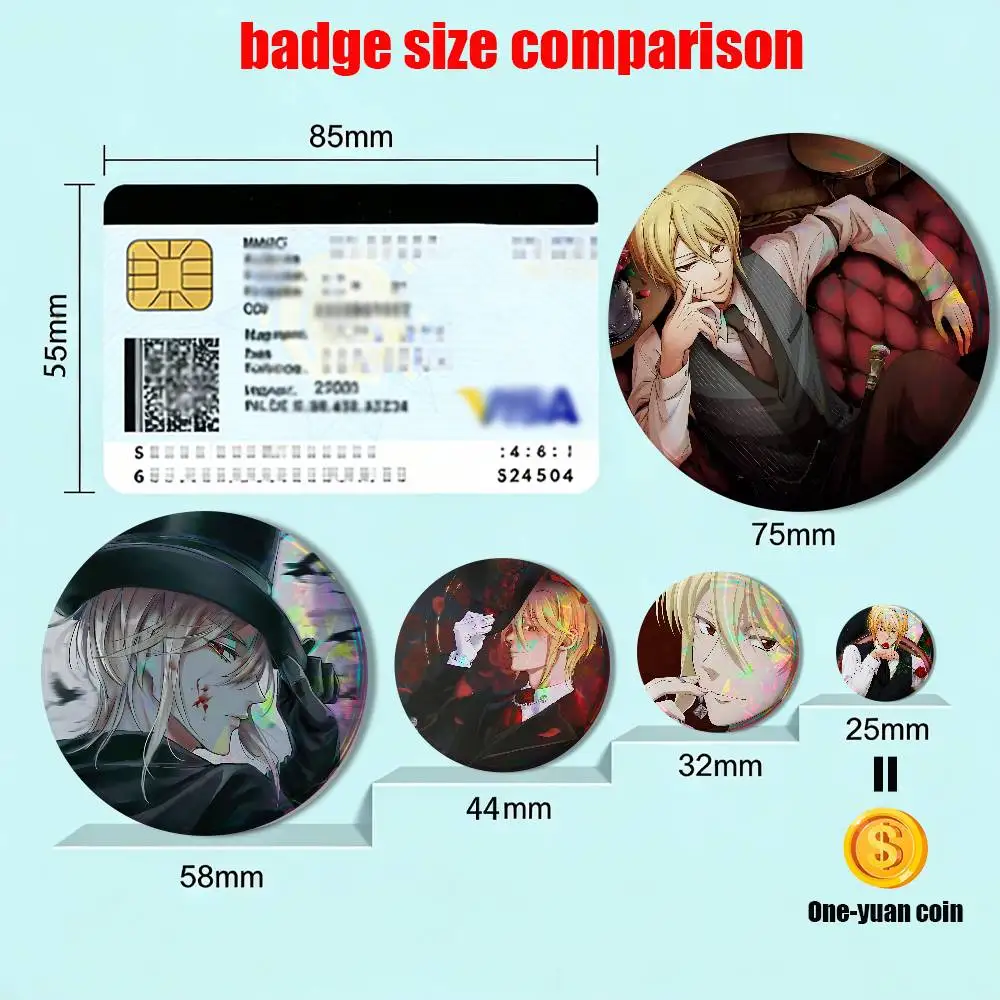 Mathematics professor William James Moriarty Badge on Backpack Clothes decoration Tinplate Round Brooch Funny Custom Gifts