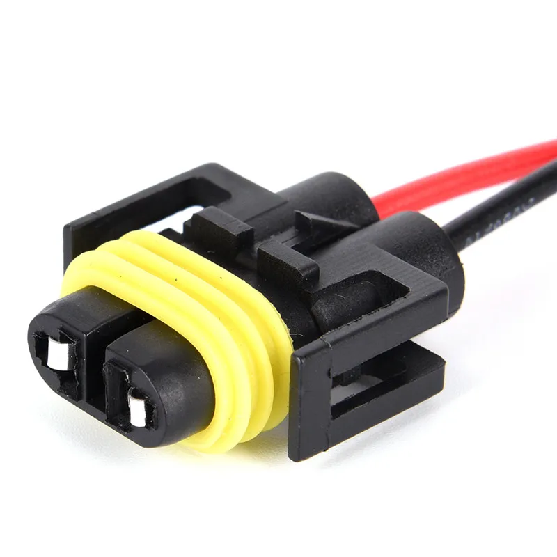 [New] 2pcs H11 H8 Headlight/Fog Lamp Female Adapter Harness Sockets Car Cable Plug
