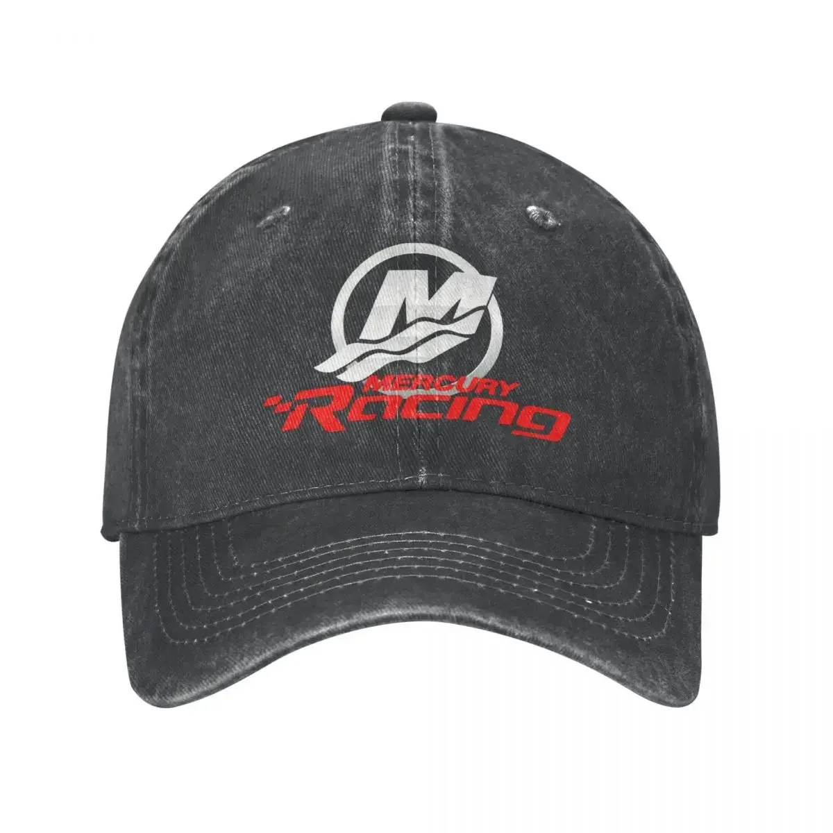 Rare Mercury Racing Logo Best Selling Baseball Cap Buckle Back Hat Hip Hop Hat Unisex