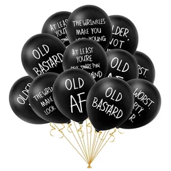 10Pcs Funny Old Age Birthday Party Balloons Cute Offensive Latex Balloons  for Adults Funny Birthday Single Party Decoration