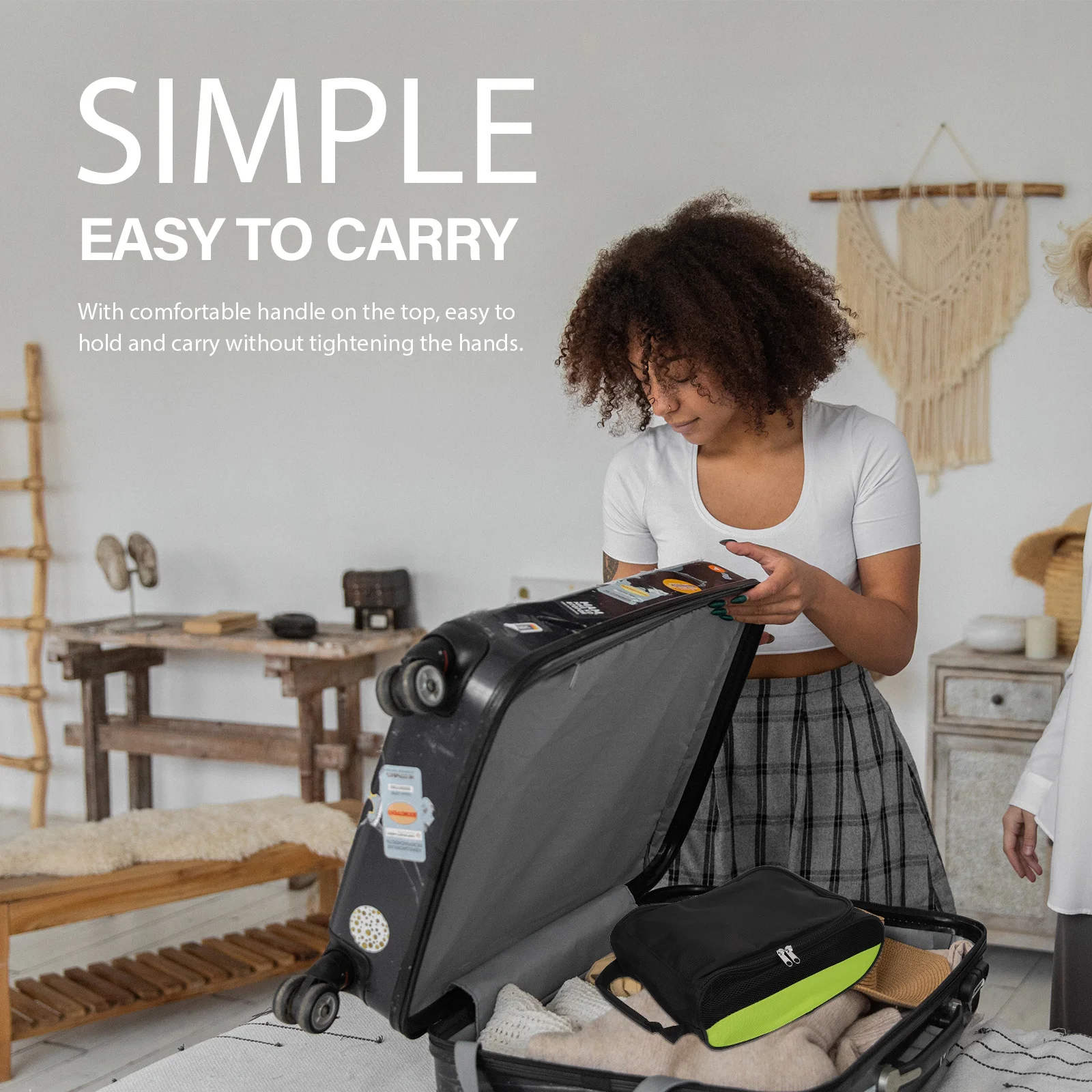 

Golf Shoe Bag Portable Nylon Waterproof Breathable Handheld Travel Storage Pouch Large Capacity for Sneakers Sports Shoes