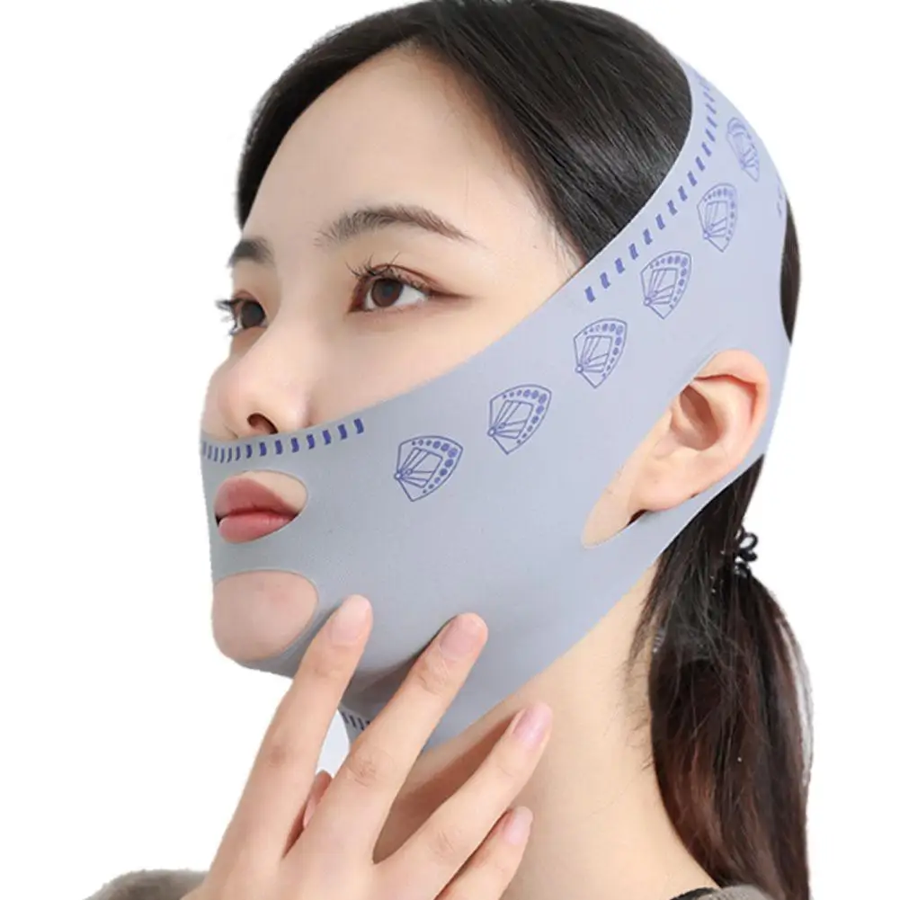 Reutilizável V Face Bandage Shaper para Mulheres, Grey Facial Slimming Shaper, Reduzir Rosto, Cinto de Elevação, Ferramentas de Skincare, Duplo Thining, Ch W5A1