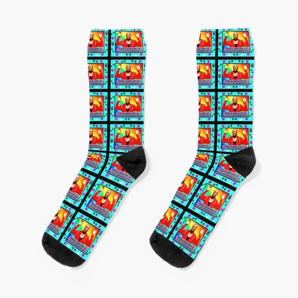 I thought burpees were just baby burps Socks floral Climbing Men's Socks Women's