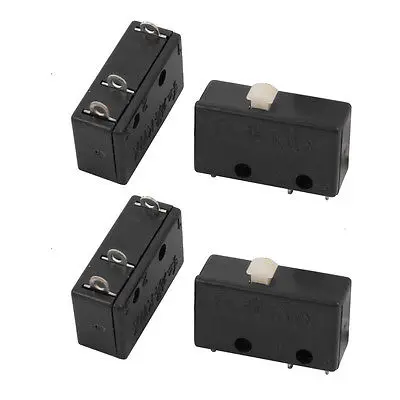 10Pcs AC250V/3A 125V/5A SPDT Momentary Push Button Actuator Limit Micro Switch KWX