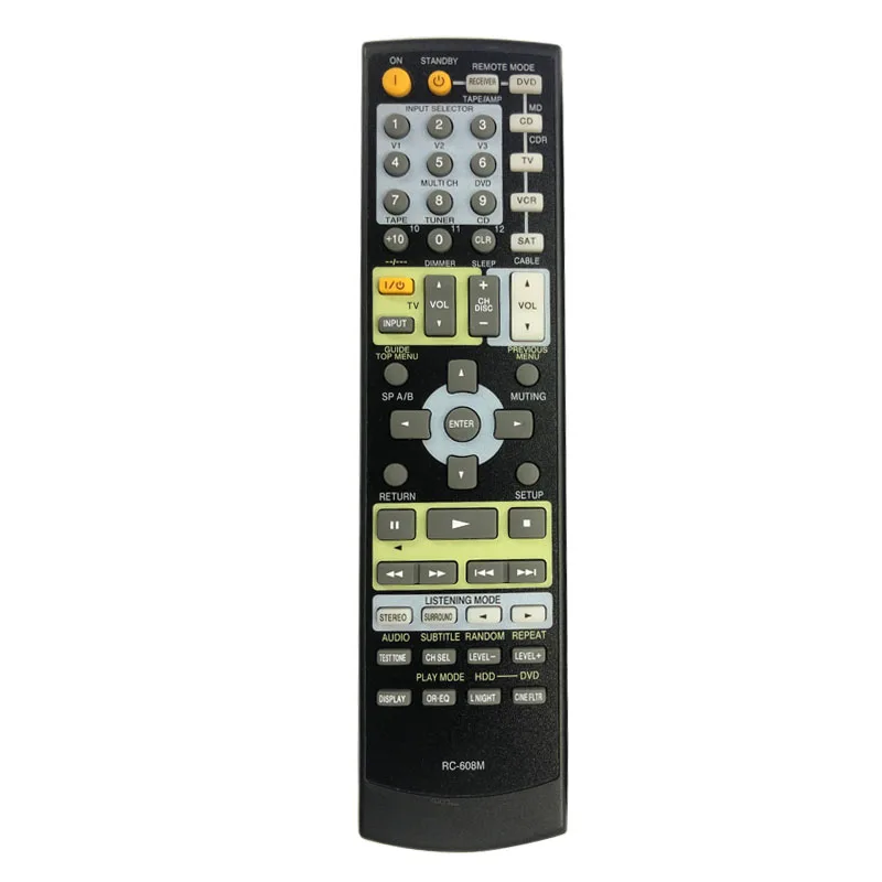 

RC-608M Remote Control for Onkyo Home Theater AV Receiver TX-SR503 R530 HTS-780S SKC-530C SKM-530S SKW SKB-530