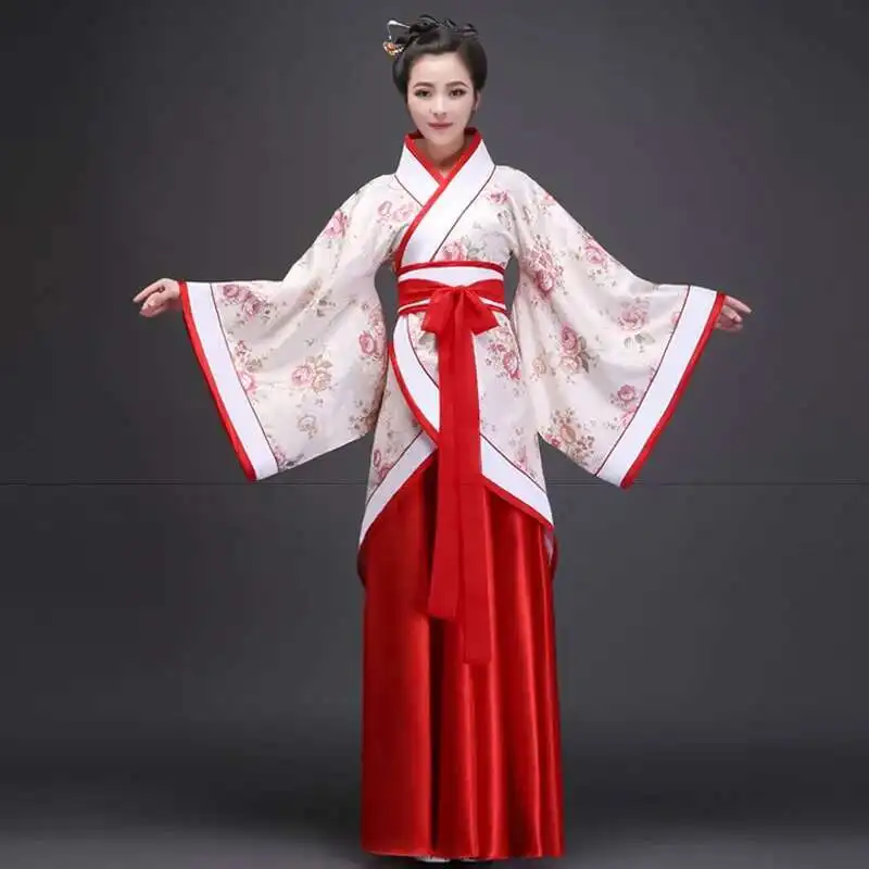 الكبار تانغ دعوى أداء Hanfu أنثى شيونغسام امرأة جديدة مرحلة فستان رقص الأزياء الصينية التقليدية السنة الجديدة