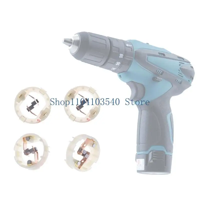 02DC 8Pieces Electric Drill Motor With Carbon Brushes Charging Drill Electric Screwdriver Holder Tool Accessories For RS550
