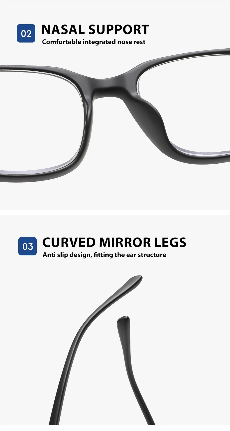 5 قطع خمسة أزواج من نظارات القراءة الأنيقة والمريحة، مضادة للضوء الأزرق، مناسبة للرجال والنساء من جميع الأعمار #6